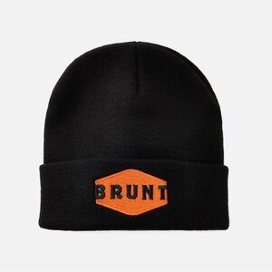 Brunt Black and Orange Beanie Hat